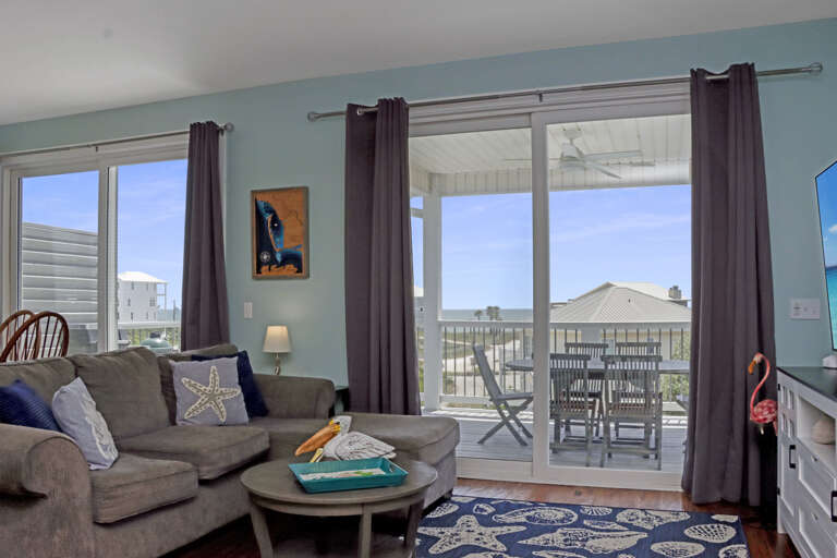 Living Room with Beach View