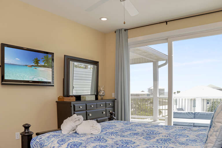 Bedroom 3 - TV and Beach View