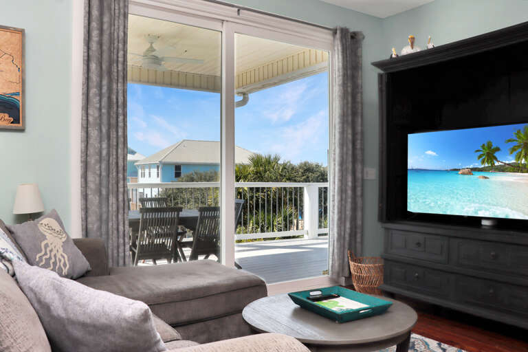 Top Floor Living Room with TV