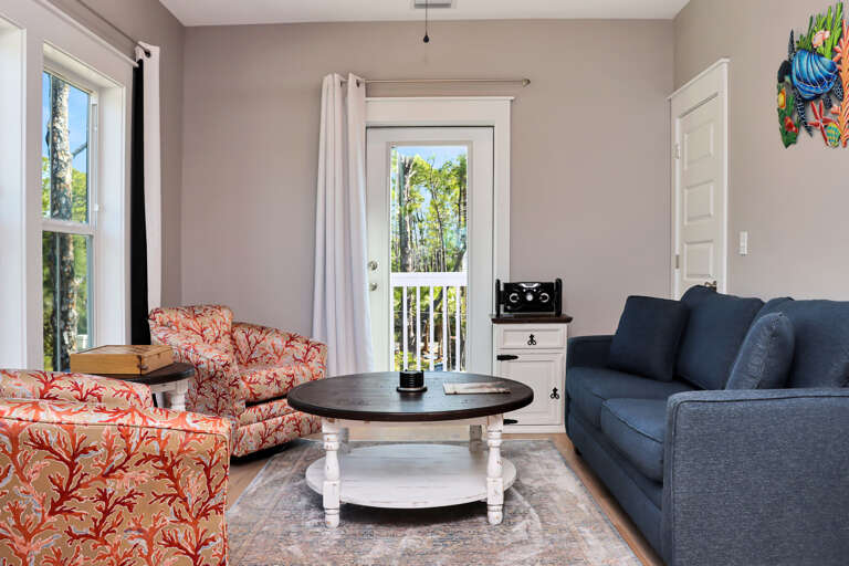 Living Room with Deck Access