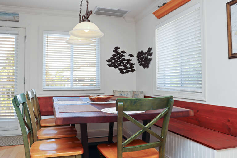Dining Area with Built-In Bench Seating