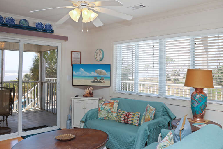 Living Room with Decking and Views