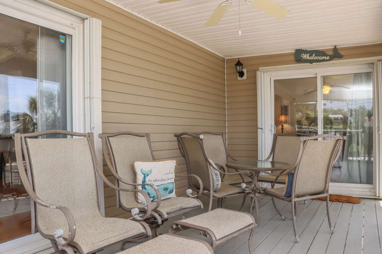 Beach View Screened Deck on First Floor