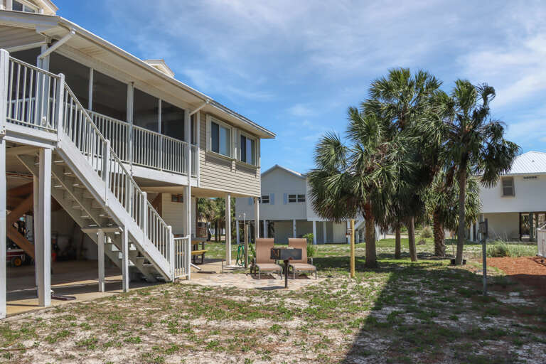 Beachside View of House