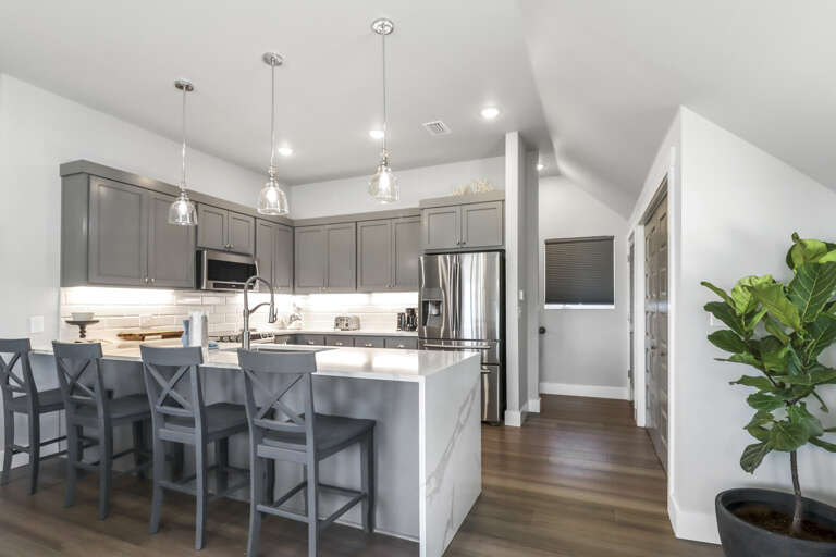 Main Entrance into Kitchen with Pantry and Laundry