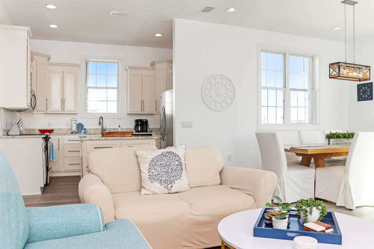 Living Room, Kitchen and Dining Area