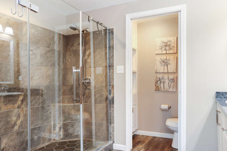 Bedroom 1 with Large Master Bathroom Shower