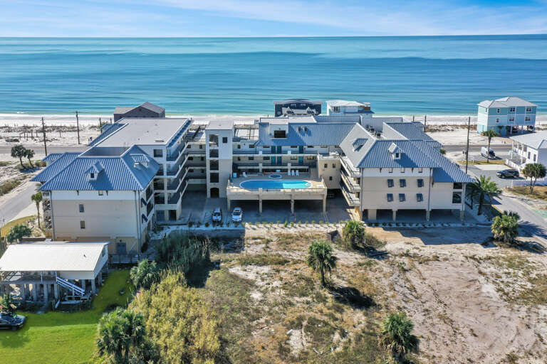 Club at Mexico Beach - Rear Side of Complex with Pool