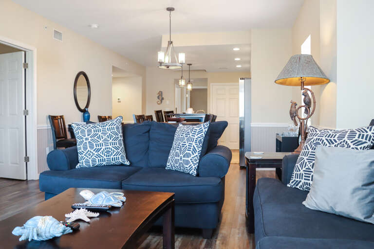 Living Room, Dining Area and Kitchen