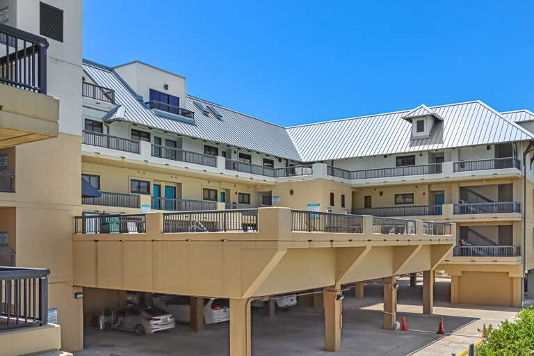 View of Community Pool from Front Door