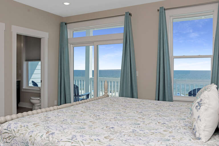 Bedroom 3 - Beach View and Master Bathroom