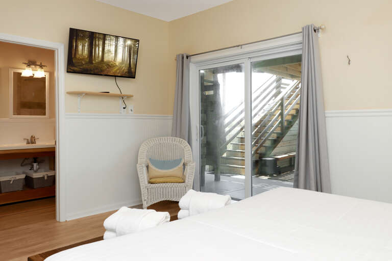 Bedroom 2 - TV and Master Bathroom