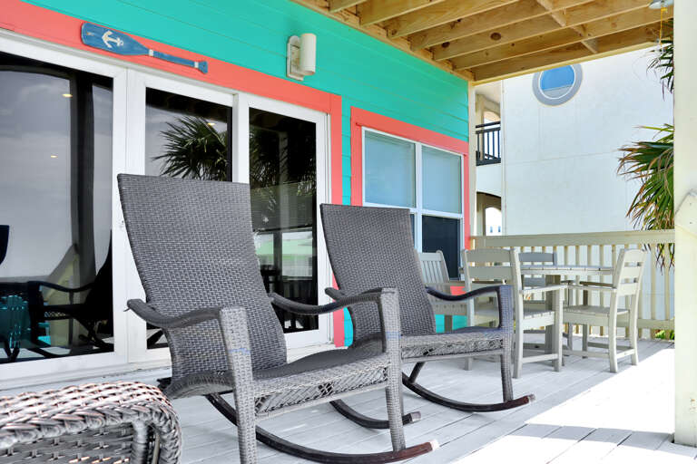 Covered Beach Front Deck