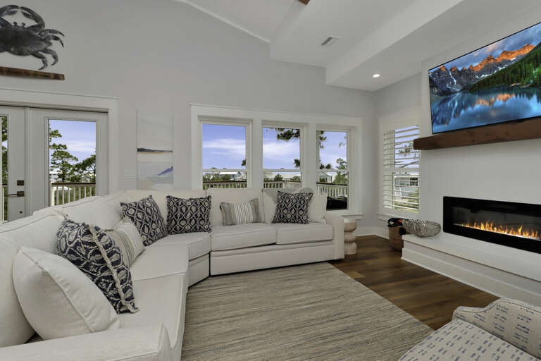 Living Room View onto Deck