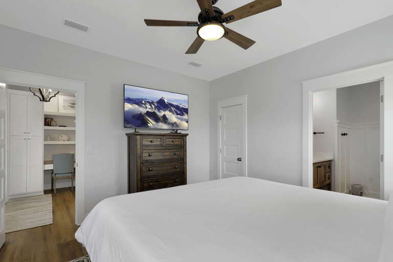 Bedroom 4 with Master Bathroom and TV
