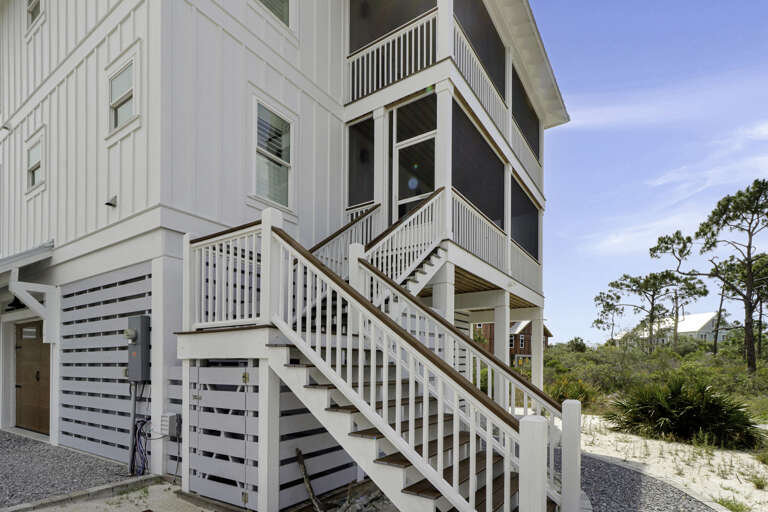 Entrance to Back Screened Decks