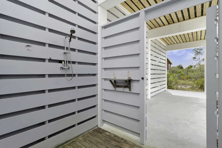 Outdoor Shower Under House