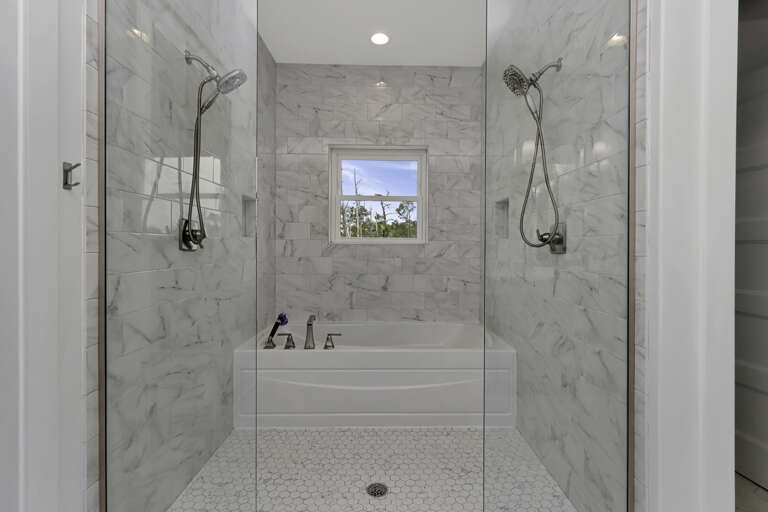Bedroom 1 - Master Bathroom Shower and Tub