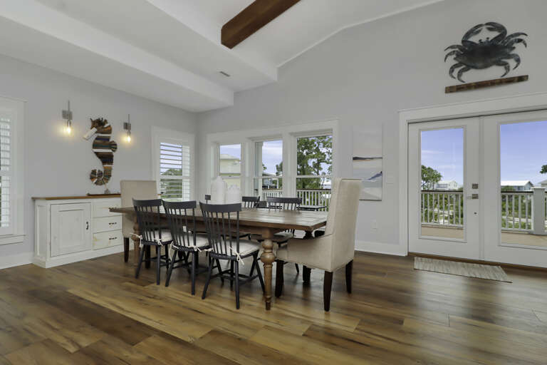 Dining Area with Views of the Deck