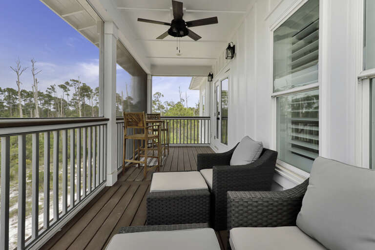 Comfortable Screened Deck on Main Level