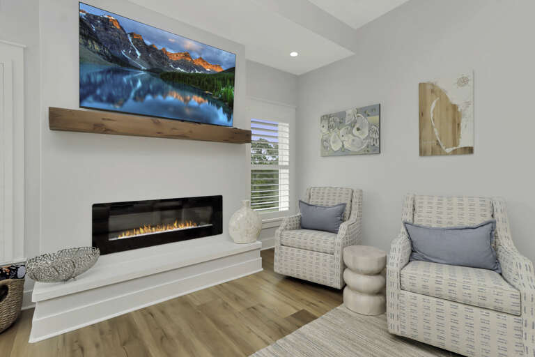 Living Room Extra Seating Area and TV