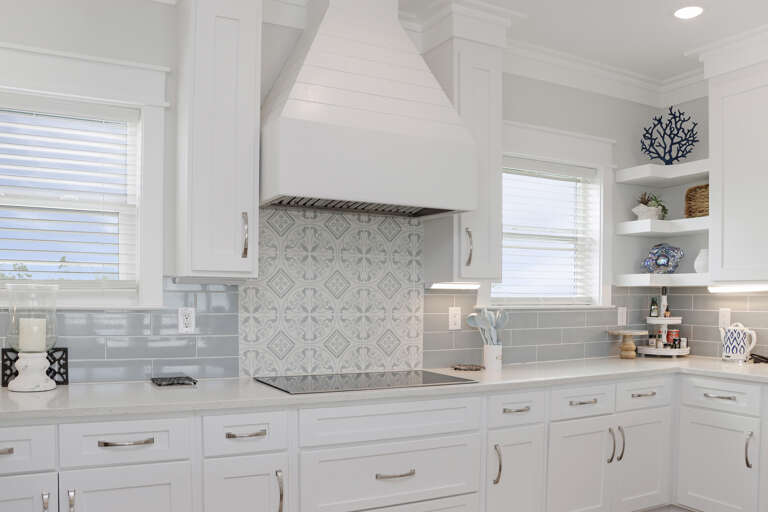 KItchen with Stovetop and Range Hood