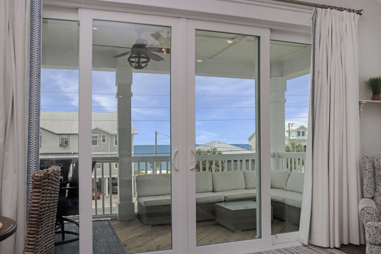Living Room View onto Deck