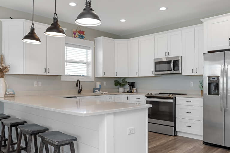 Kitchen with Bar Seating