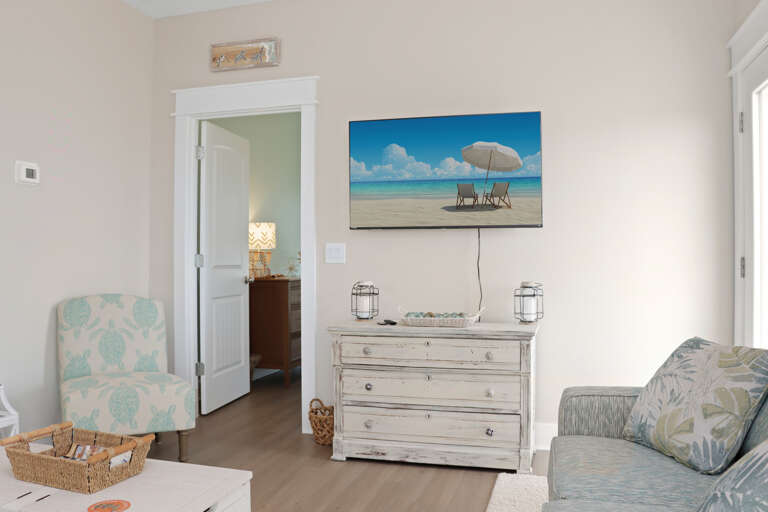 Living Room TV and Bedroom 4