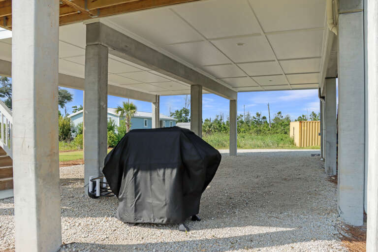 Grilling Area Under House