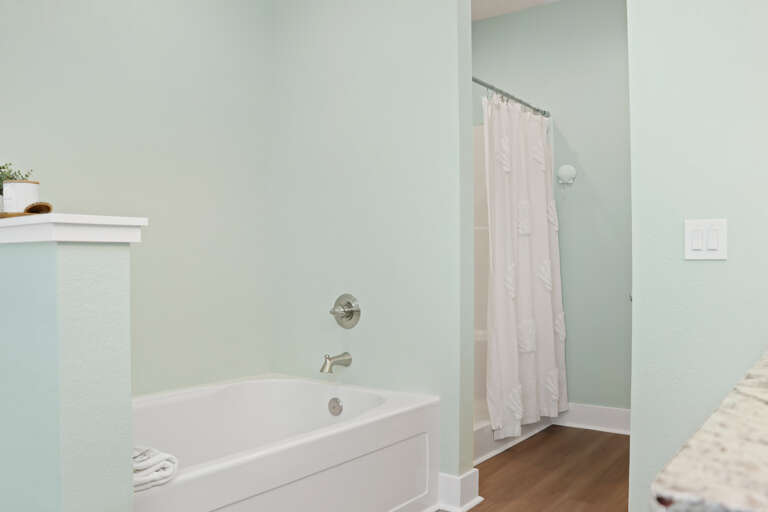 Bedroom 4 - Master Bathroom Shower and Tub
