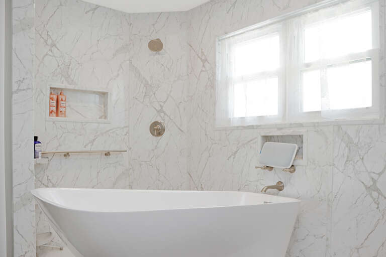 Bedroom 1 - Master Bathroom Tub and Shower