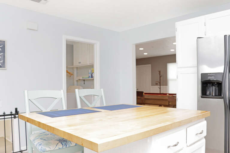 Kitchen, Laundry Room and Game Room