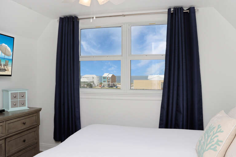 Bedroom 3 - TV and Beach View