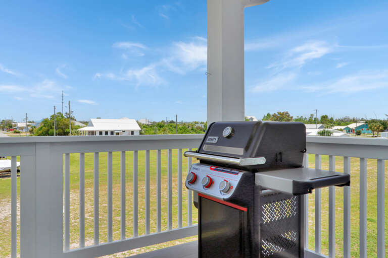 Back Deck with Gas Grill