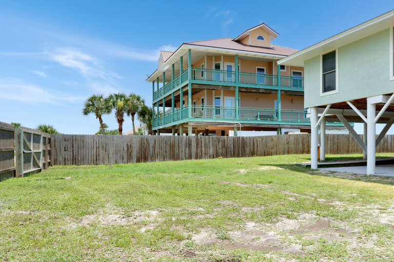 Fenced-in yard