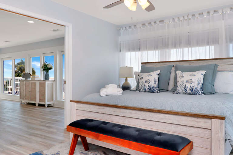 Bedroom 1 - off of living room with wide pocket door