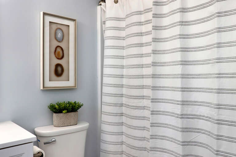 Master bathroom with walk-in shower