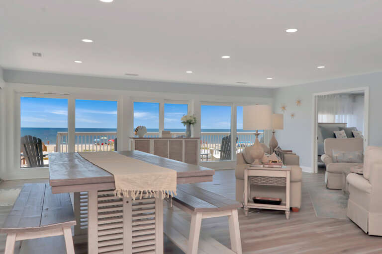 Dining area with stunning views
