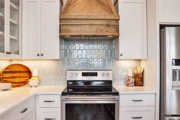 Kitchen with Custom Range Hood