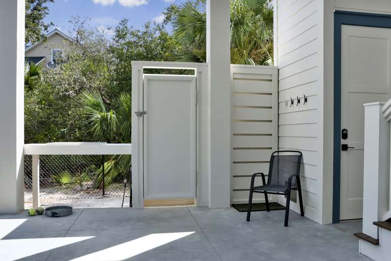Outdoor Shower and Fish Cleaning Area