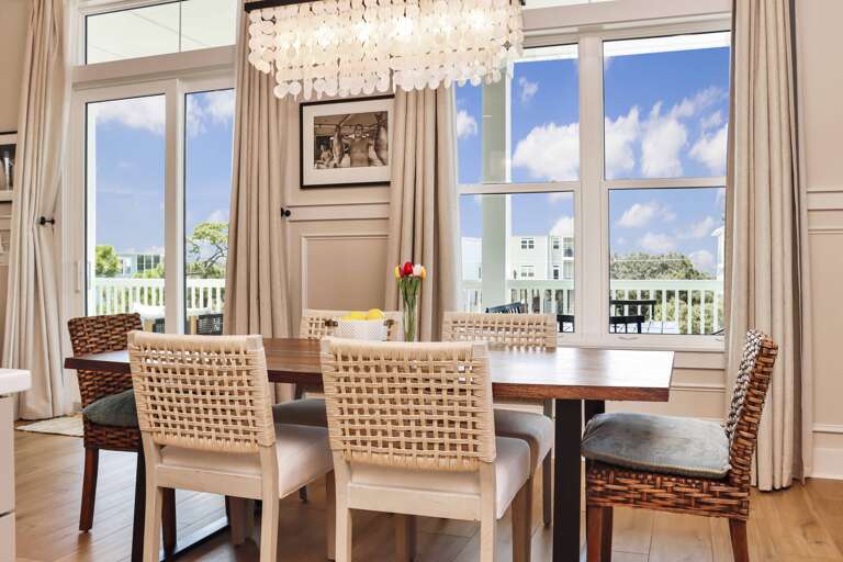 Dining Area with View onto Deck