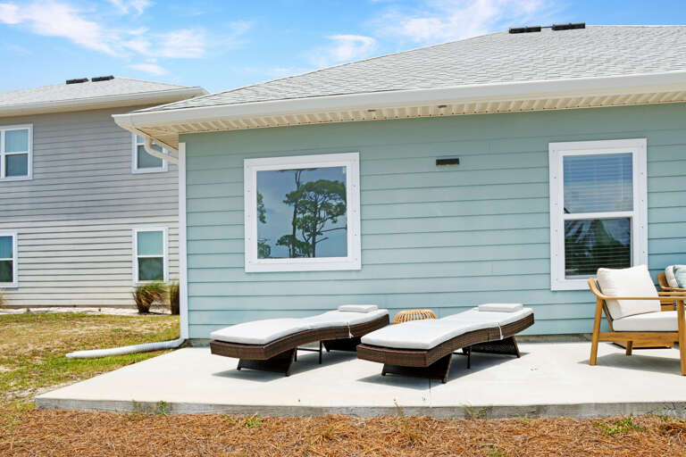 Lounge Chairs on Back Patio