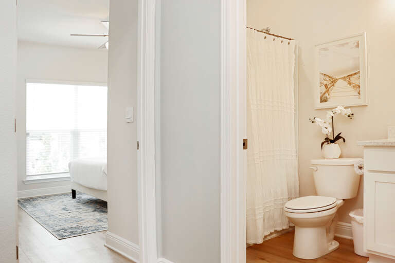 Full Bathroom and Bedroom 1