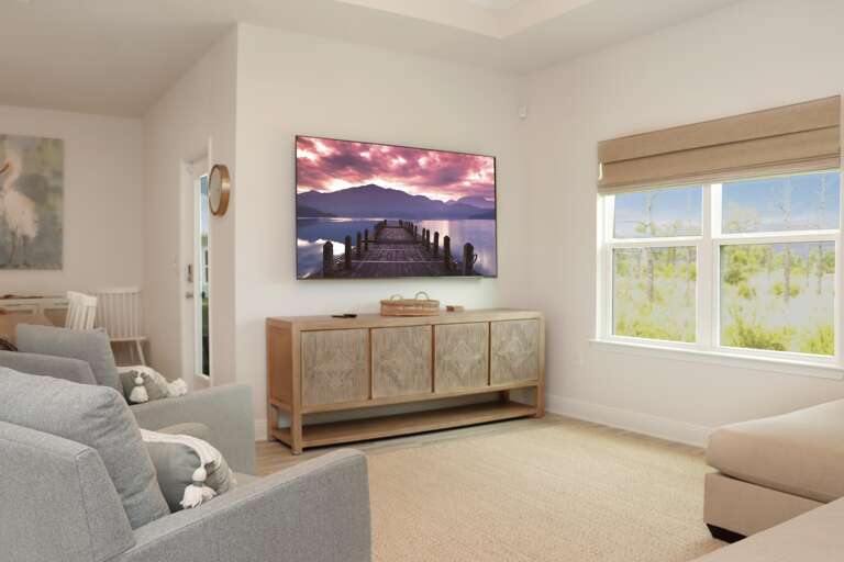 Living Room with Large TV