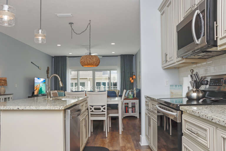 Kitchen and Dining Area View