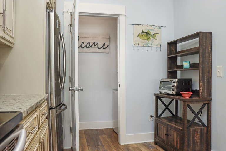 Laundry Closet in Kitchen