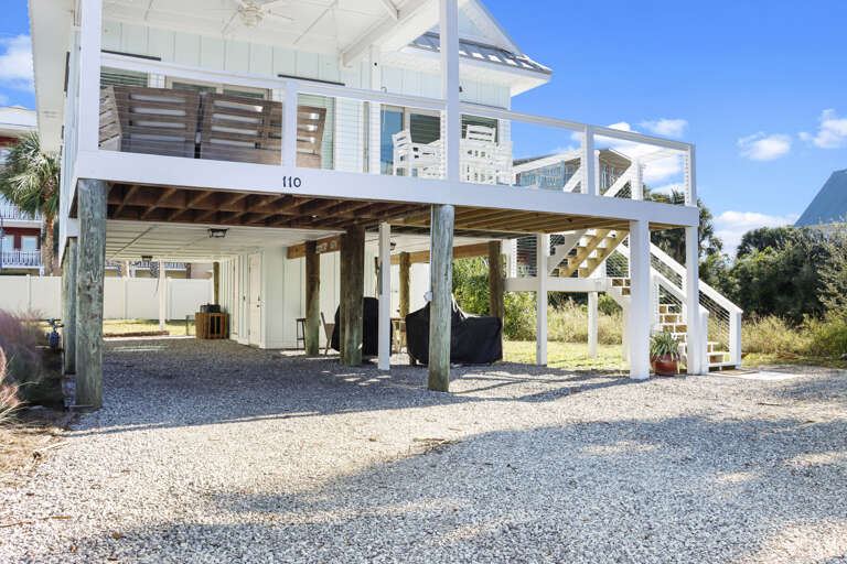Covered Parking Under House