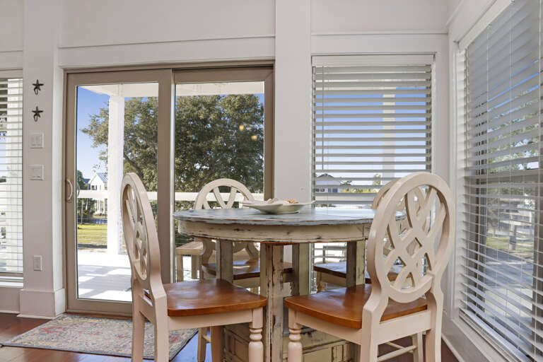 Dining Area with Deck View