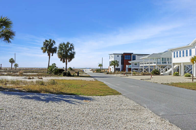 View of Beach Access from Front Yard